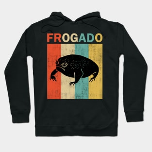 Black Desert Rain Frog Frogado Retro Vintage Style Hoodie